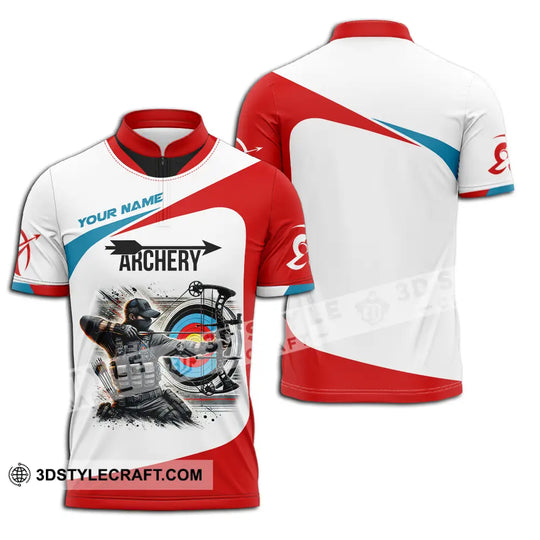 Unisex Shirt - Custom Name Color Sport Shirt, Archery Lover style option 2