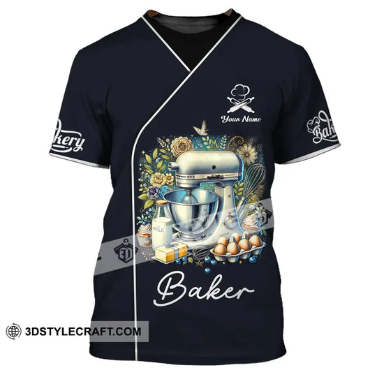 Unisex Shirt - Custom Name Cooking Lover Shirt, Baker style option 2