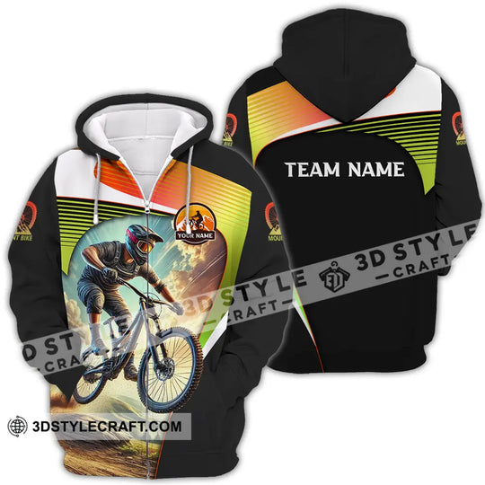 Unisex Shirt - Custom Name Cool Mountain Bike Shirt style option 4