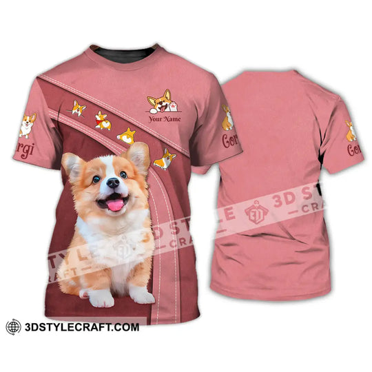 Unisex Shirt, Custom Name Corgi Shirt, Corgi Hoodie Shirt Polo Long Sleeve, Corgi Lover Shirt style option 3