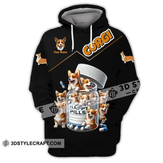 Unisex Shirt - Custom Name Corgi Lover Shirt style option 2