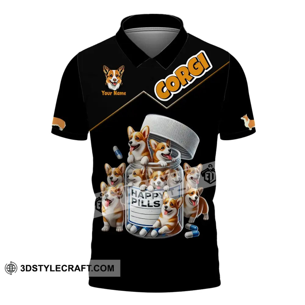 Unisex Shirt - Custom Name Corgi Lover Polo / S T-Shirt