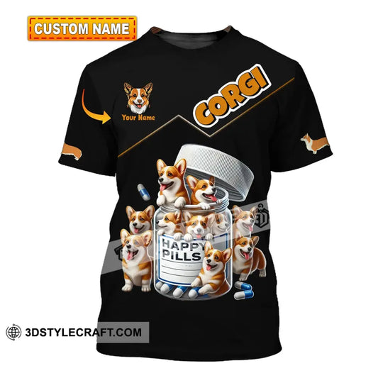 Unisex Shirt - Custom Name Corgi Lover T-Shirt