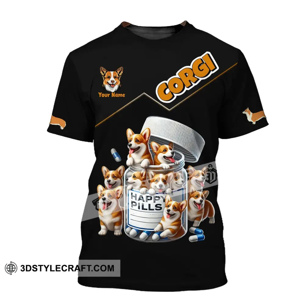 Unisex Shirt - Custom Name Corgi Lover T-Shirt / S T-Shirt