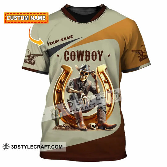 Unisex Shirt, Custom Name Cowboy Shirt, Cowboy Lover T-Shirt style option 1