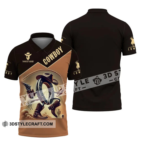 Unisex Shirt, Custom Name Cowboy Shirt, Cowboy Lover T-Shirt style option 4