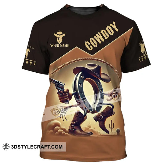 Unisex Shirt, Custom Name Cowboy Shirt, Cowboy Lover T-Shirt style option 2