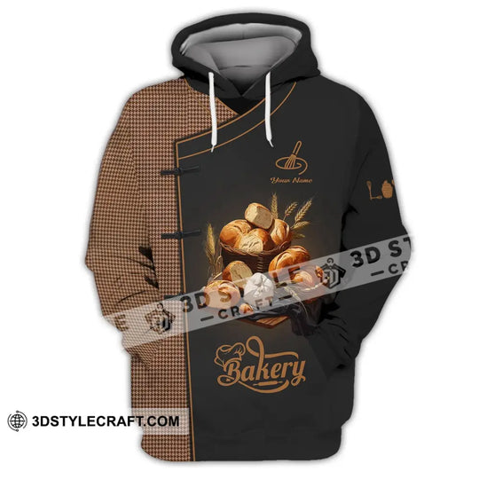 Unisex Shirt - Custom Name Dark 3D Shirt For Bakery style option 3