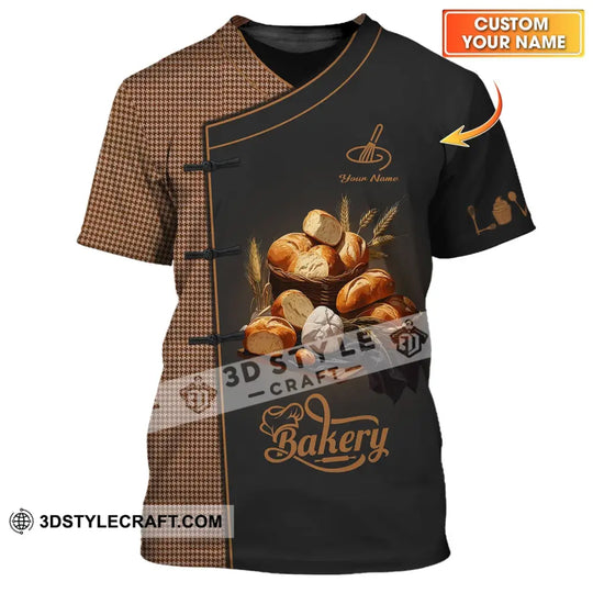 Unisex Shirt - Custom Name Dark 3D Shirt For Bakery style option 1
