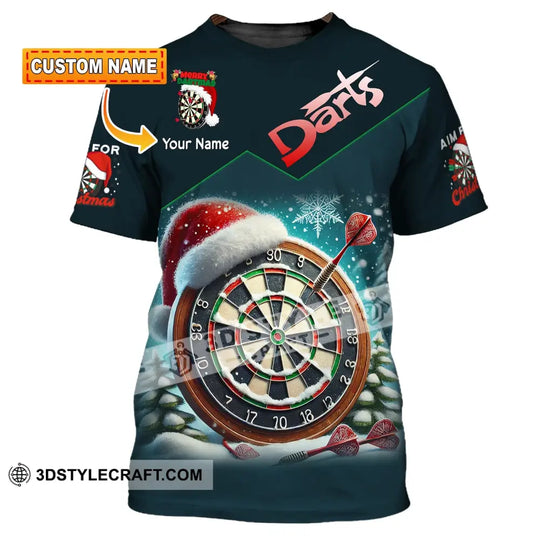 Unisex Shirt, Custom Name Dart Shirt, Darts T-Shirt, Gift for Darts Lover, Darts Gamer T-Shirt style option 1