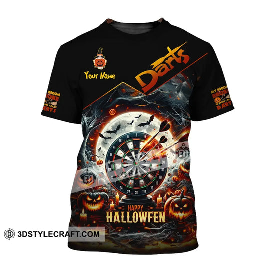 Unisex Shirt Custom Name Dart Halloween Darts T-Shirt Gift For Lover Gamer / S T-Shirt