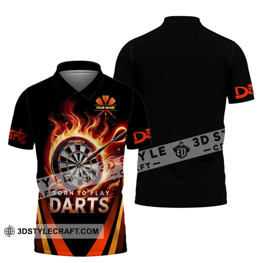 Unisex Shirt, Custom Name Dart Shirt, Dart Love Hoodie Shirt Polo Long Sleeve, Gift for Dart Player style option 4