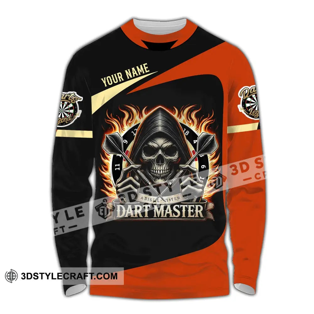 Unisex Shirt - Custom Name Dart Master Long Sleeve / S T-Shirt