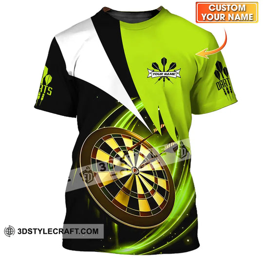 Unisex Shirt - Custom Name Darts Neon Shirt style option 1