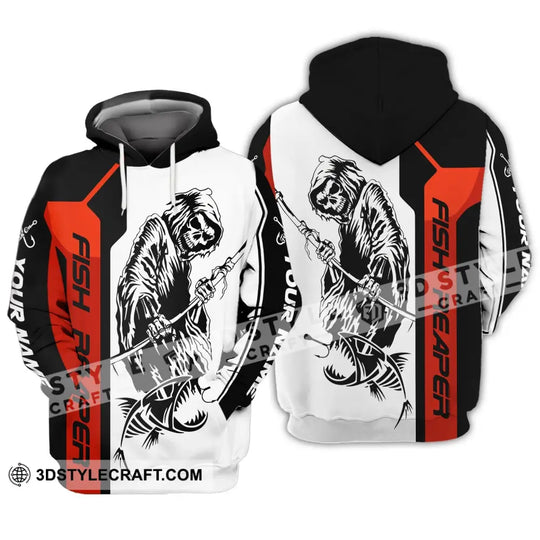 Unisex Shirt - Custom Name Death Fish Reaper Shirt style option 2