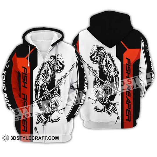 Unisex Shirt - Custom Name Death Fish Reaper Shirt style option 3