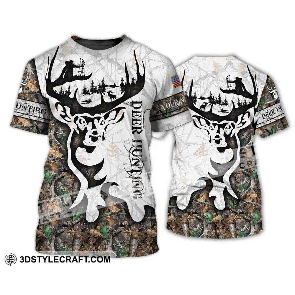 Unisex Shirt - Custom Name Deer Hunting T-Shirt / S T-Shirt