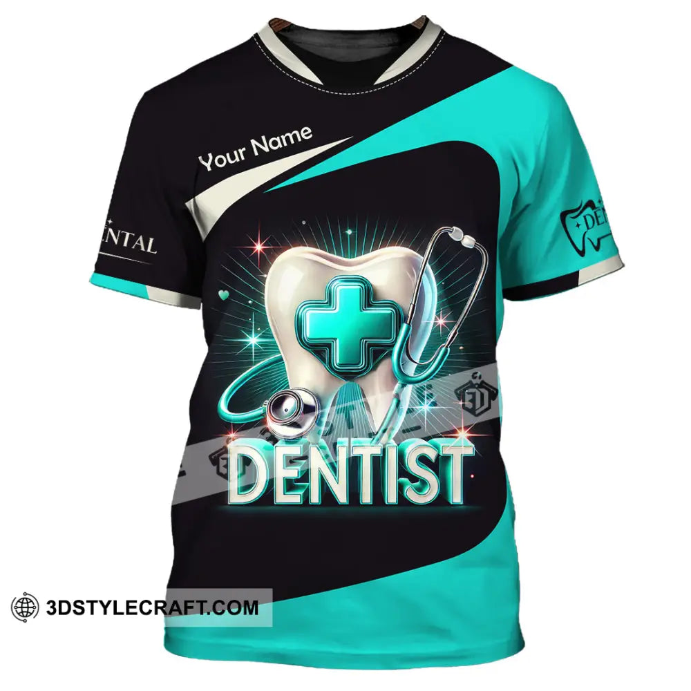 Unisex Shirt Custom Name Dentist Dental T-Shirt Gift For / S T-Shirt