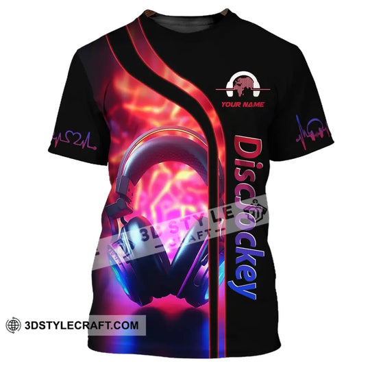 Unisex Shirt, Custom Name Disc Jockey Shirt, DJ Hoodie Shirt Polo Long Sleeve, Gift for DJ style option 2