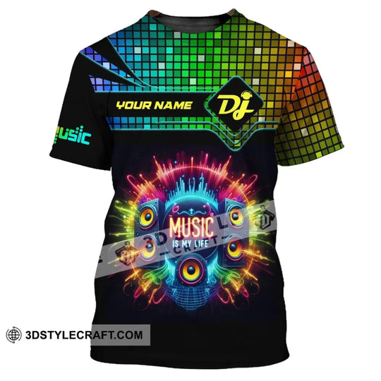 Unisex Shirt, Custom Name Disc Jockey Shirt, DJ Hoodie Shirt Polo Long Sleeve, Gift for DJ style option 2