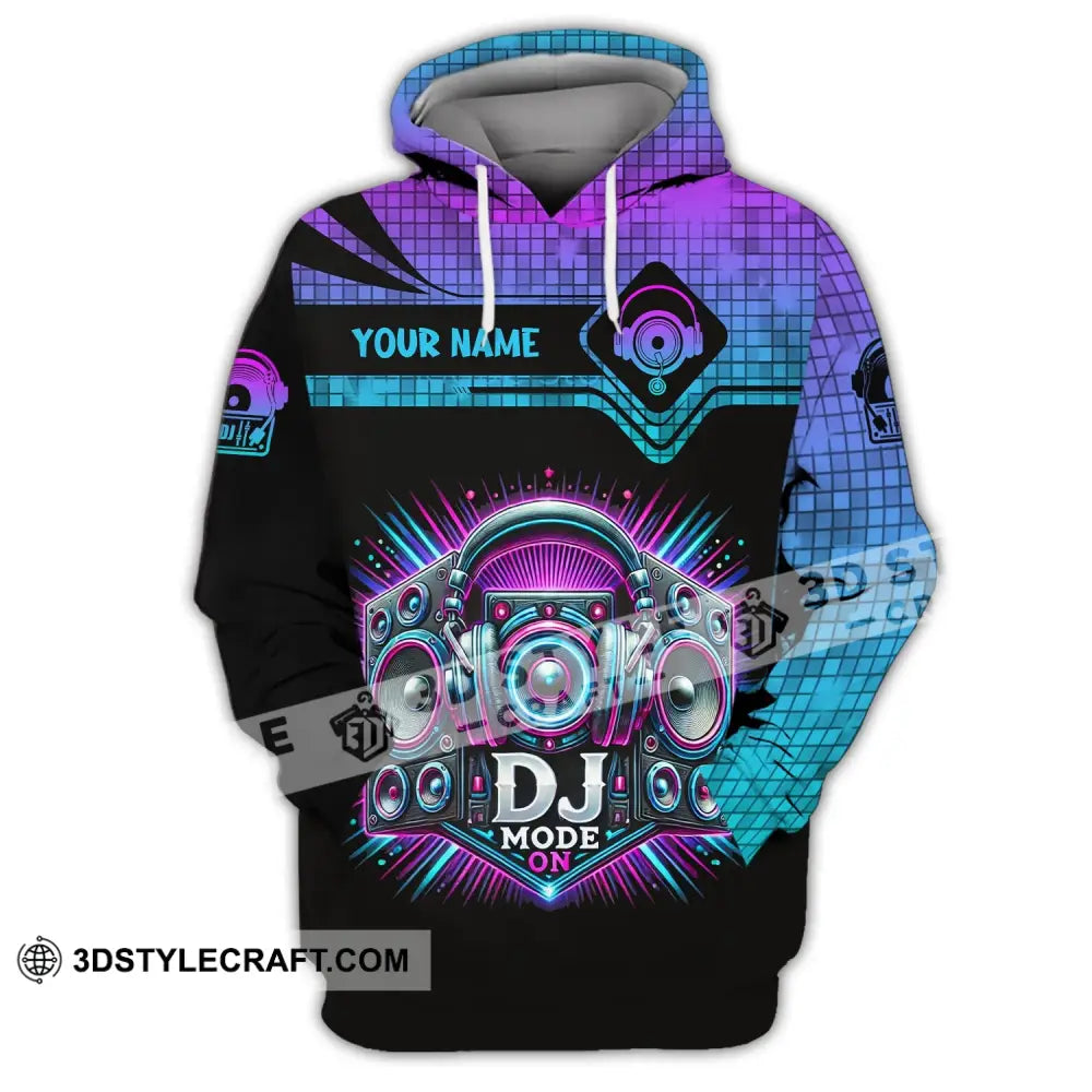 Unisex Shirt Custom Name Disc Jockey Dj Hoodie Polo Long Sleeve / S T-Shirt