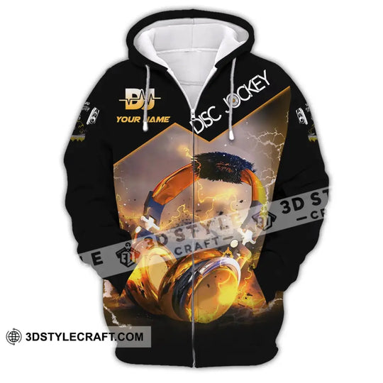 Unisex Shirt, Custom Name Disc Jockey Shirt, DJ Hoodie Shirt Polo Long Sleeve Shirt style option 3