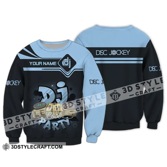 Unisex Shirt, Custom Name Disc Jockey T-Shirt, Cool Party, Gift For DJ style option 4