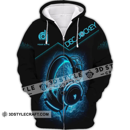 Unisex Shirt, Custom Name Disc Jockey T-Shirt, Gift For DJ, Music Lover Gift style option 2