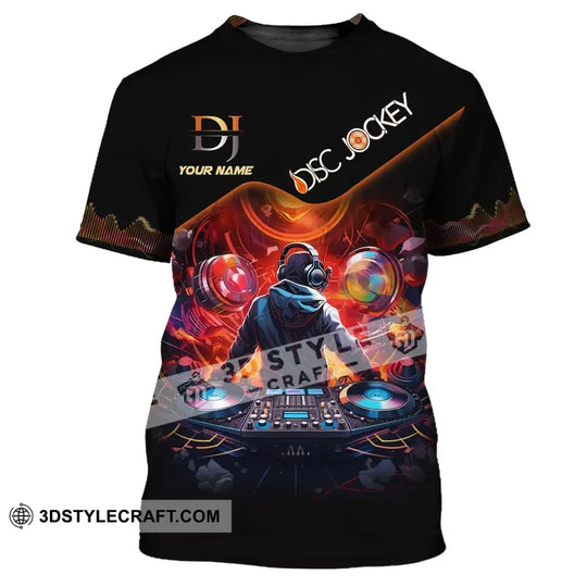 Unisex Shirt, Custom Name Disc Jockey T-Shirt, Music Lover Shirt, DJ Shirt style option 2