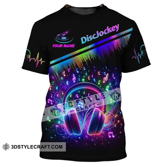 Unisex Shirt, Custom Name Disc Jockey T-Shirt, Music Lover Shirt, DJ Shirt style option 2