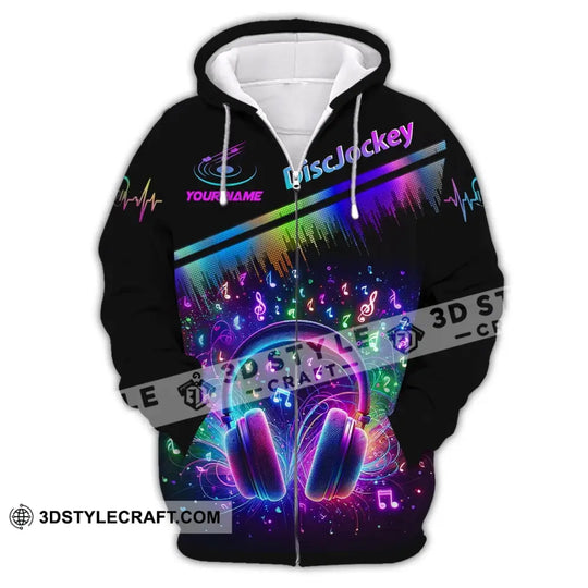 Unisex Shirt, Custom Name Disc Jockey T-Shirt, Music Lover Shirt, DJ Shirt style option 3