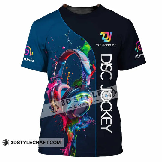 Unisex Shirt, Custom Name DJ Shirt, DJ Hoodie Shirt Polo Long Sleeve Shirt style option 2