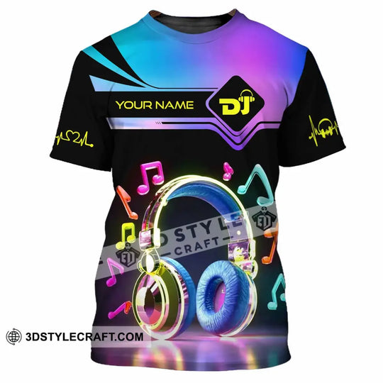 Unisex Shirt, Custom Name DJ Shirt, DJ Hoodie Shirt Polo Long Sleeve Shirt style option 2
