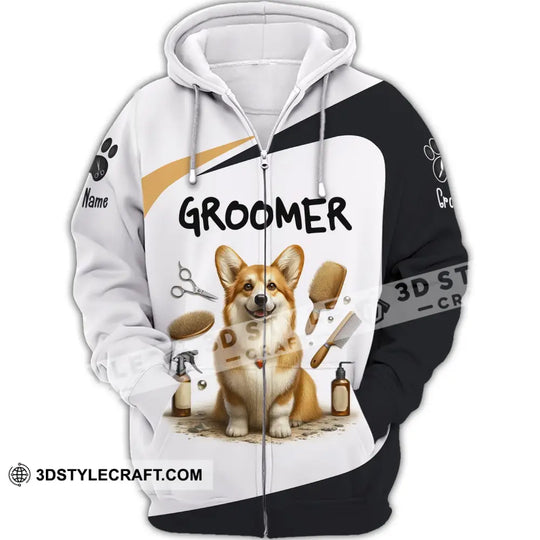 Unisex Shirt, Custom Name Dog Groomer Shirt, Dog Grooming T-Shirt, Dog Groomers, Shirt for Dog Groomers style option 3