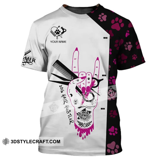 Unisex Shirt - Custom Name Shirt - Dog Hair Hustler Custom Shirt style option 2