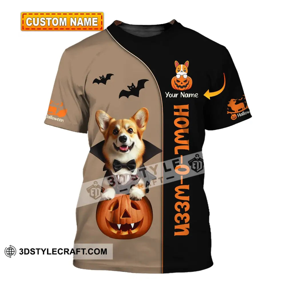 Unisex Shirt Custom Name Dog Halloween Pet T-Shirt Gift For Lover T-Shirt