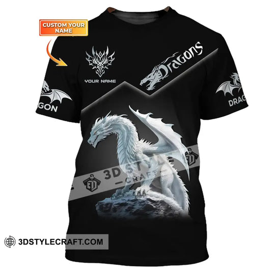 Unisex Shirt, Custom Name Dragon T-Shirt, Dragon 3D Shirt, Dragon Lover Gift style option 1