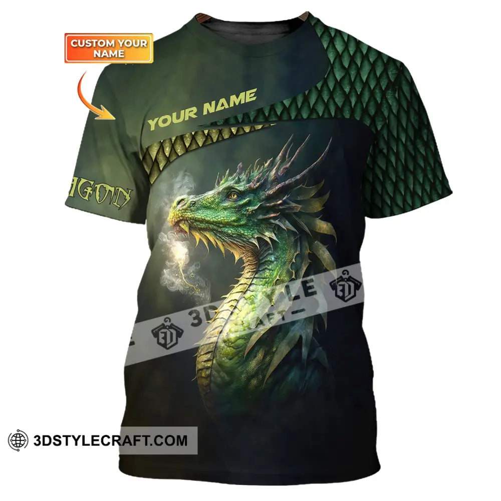 Unisex Shirt Custom Name Dragon T-Shirt 3D Lover Gift