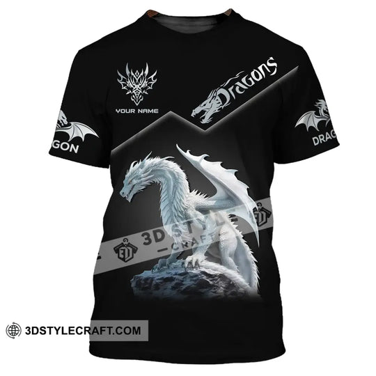 Unisex Shirt, Custom Name Dragon T-Shirt, Dragon 3D Shirt, Dragon Lover Gift style option 2