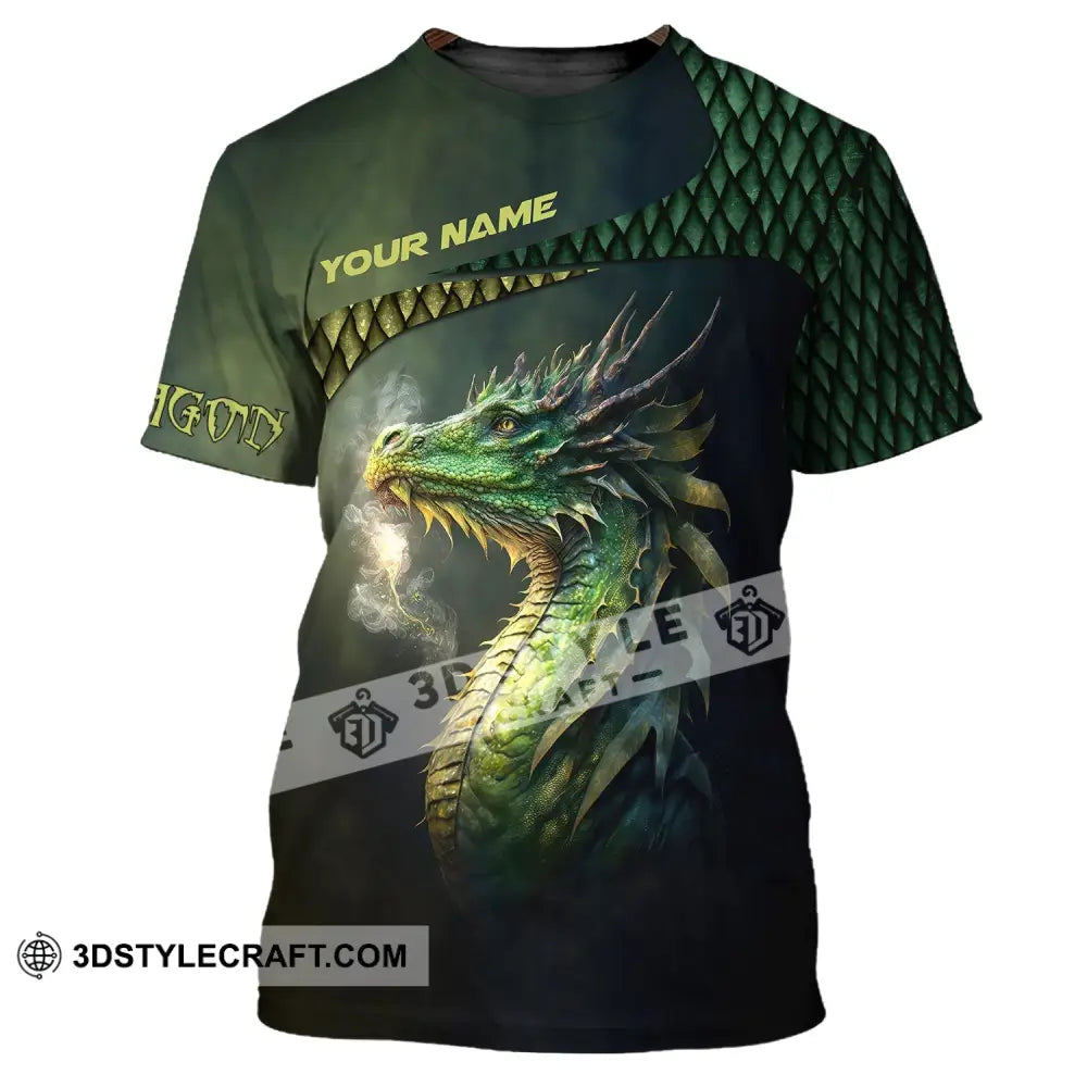 Unisex Shirt Custom Name Dragon T-Shirt 3D Lover Gift / S