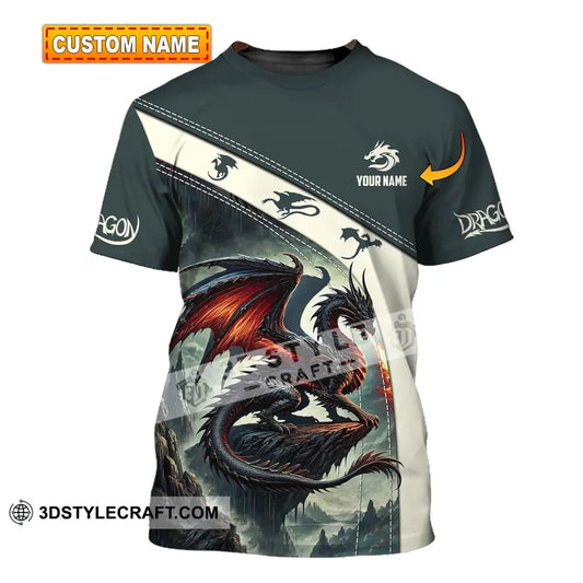 Unisex Shirt Custom Name Dragon T-Shirt Hoodie Long Sleeve T-Shirt