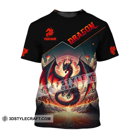 Unisex Shirt, Custom Name Dragon Shirt, Dragon T-Shirt Hoodie Long Sleeve Shirt style option 2