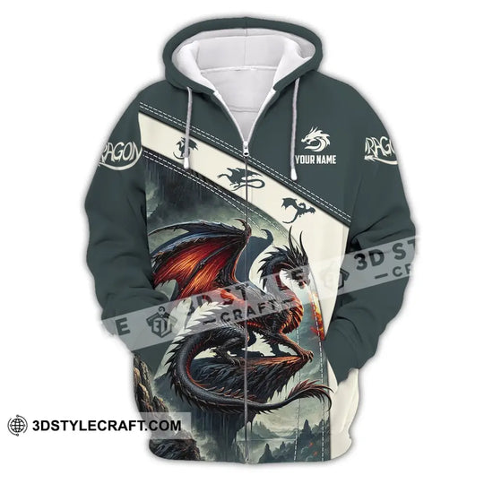 Unisex Shirt, Custom Name Dragon Shirt, Dragon T-Shirt Hoodie Long Sleeve Shirt style option 3