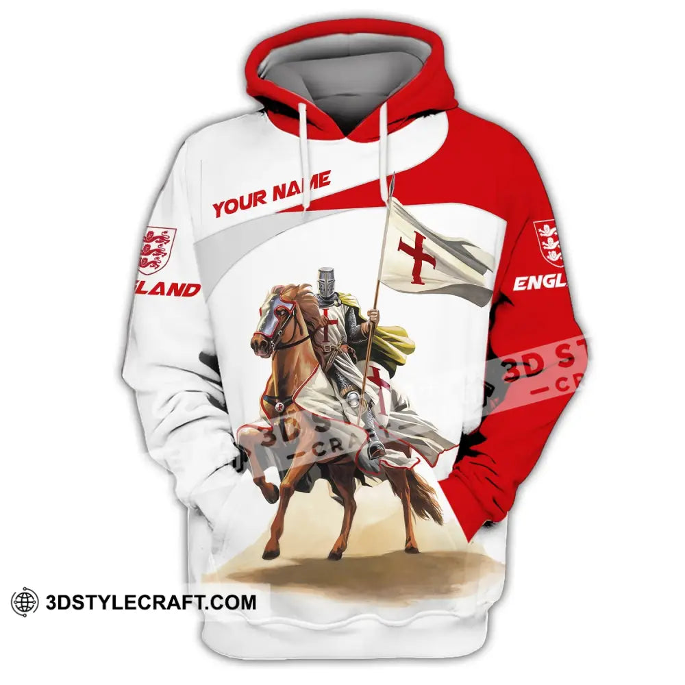 Unisex Shirt Custom Name England Knight English Hoodie Gift For / S T-Shirt