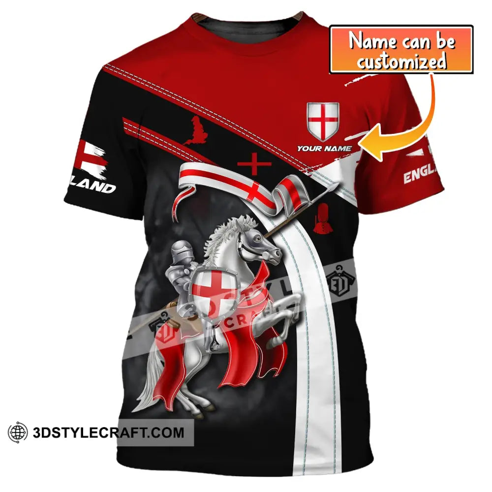 Unisex Shirt Custom Name England Knight English Hoodie T-Shirt