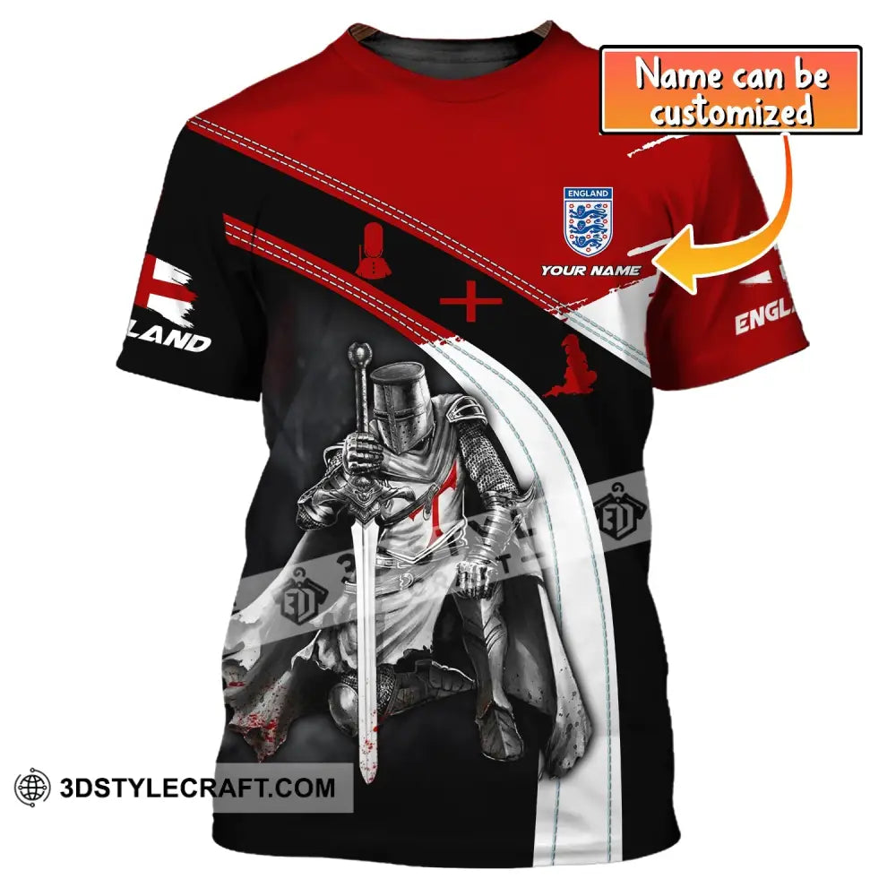 Unisex Shirt Custom Name England Knight English T-Shirt