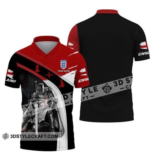 Unisex Shirt, Custom Name England Shirt, England Knight, English T-Shirt style option 4