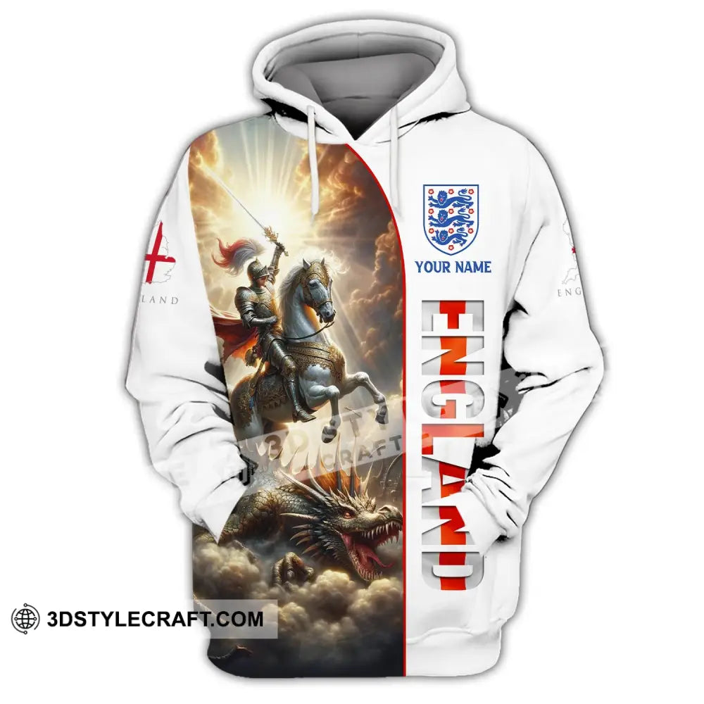 Unisex Shirt Custom Name England Knight Gift For English Hoodie / S T-Shirt