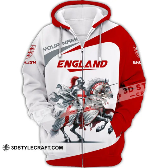 Unisex Shirt, Custom Name England Shirt, England Knight Polo Shirt, Gift for English style option 3