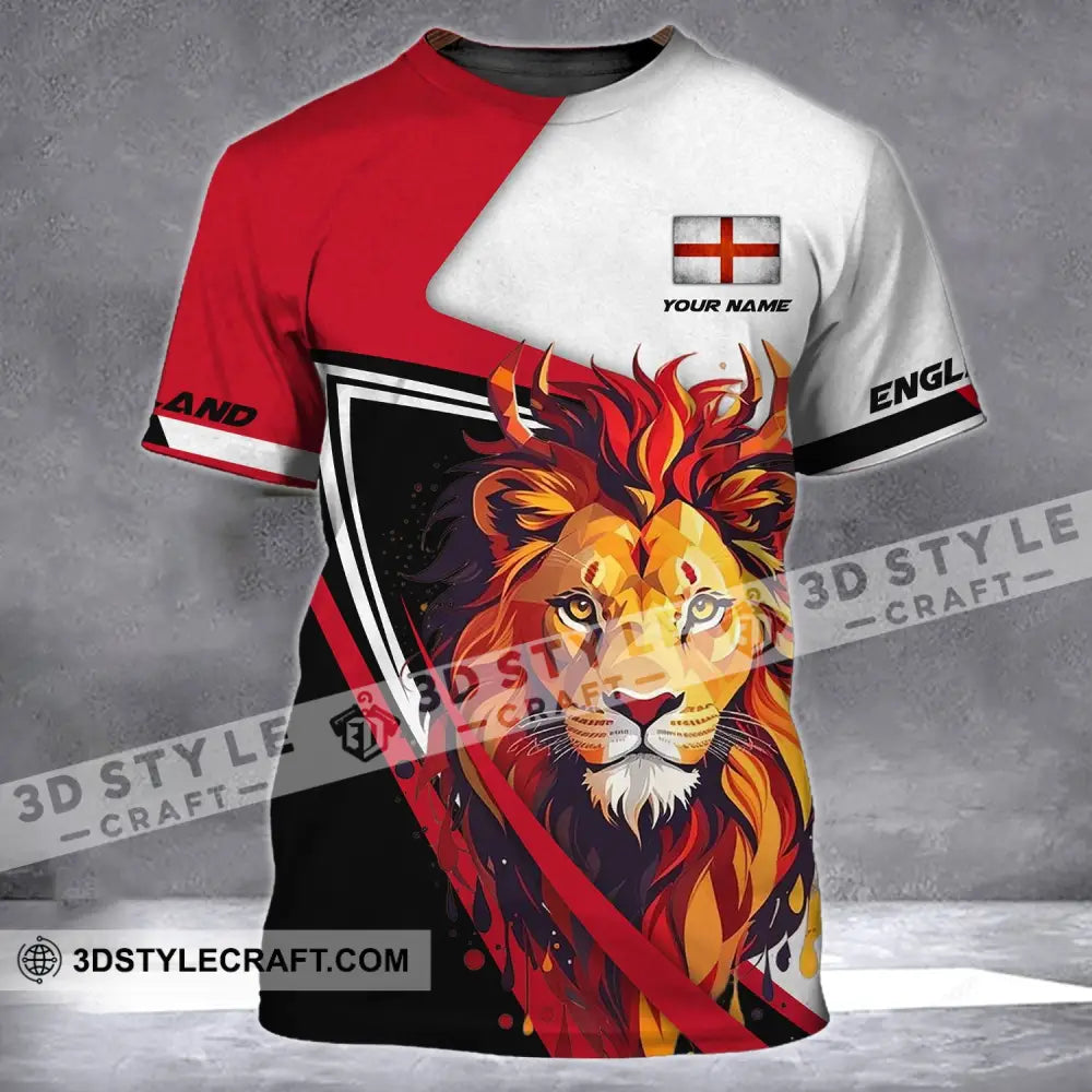 Unisex Shirt - Custom Name England Lion Clothing T-Shirt / S T-Shirt